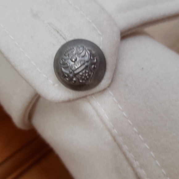 Laundry by Shelli Segal cream belted pea co - Picture 4 of 11